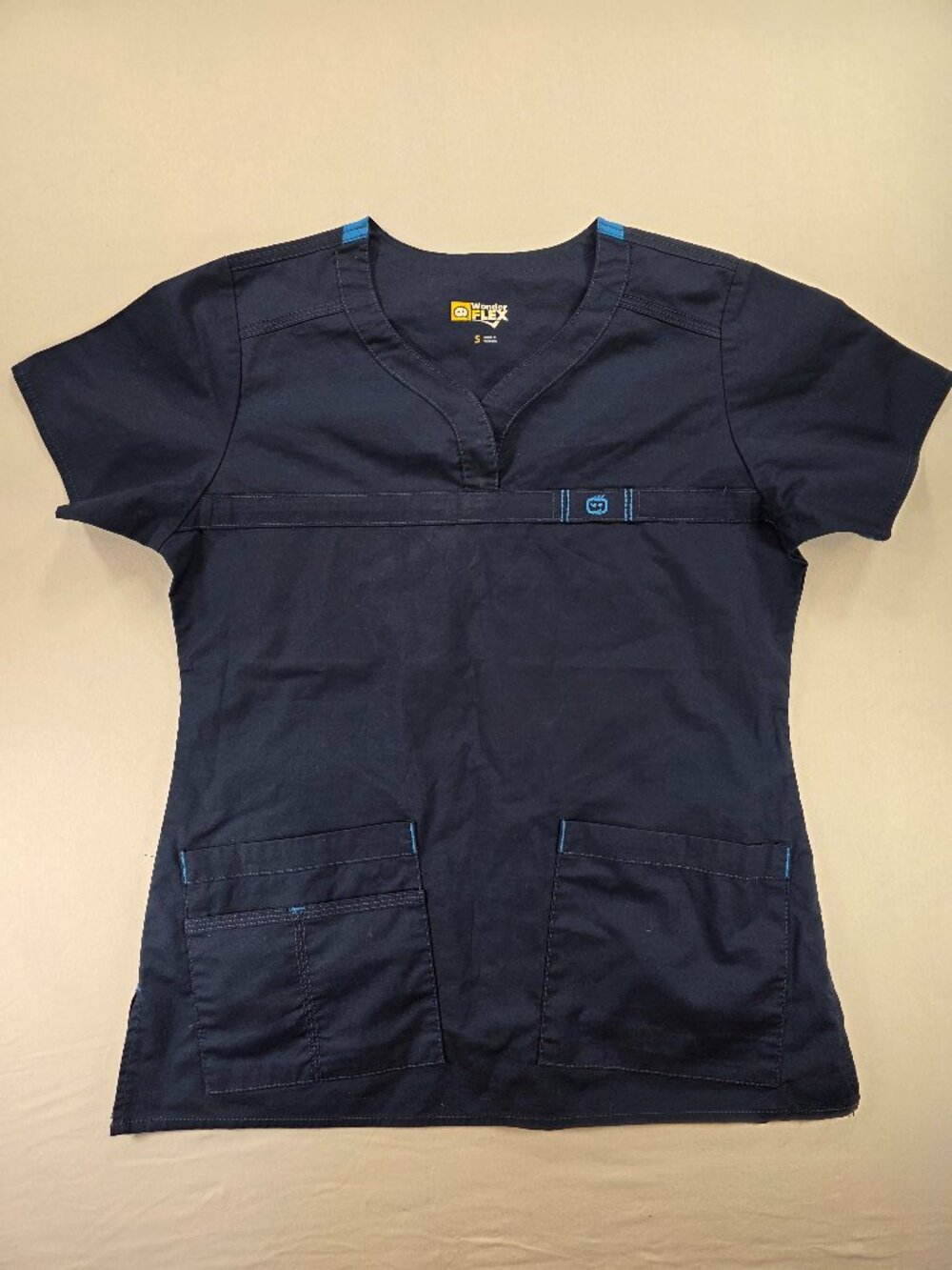 Wonderflex Scrubs Top Blue Women's Size Small